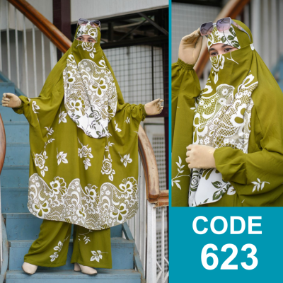 Luxury Khimar Plazu Set (623)
