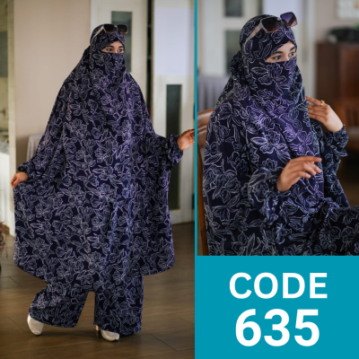 Luxury Khimar Plazu Set (635)