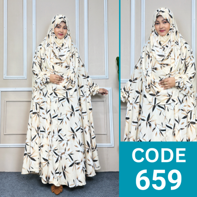 VIP Luxary Zilbab Abaya Khimar (659)