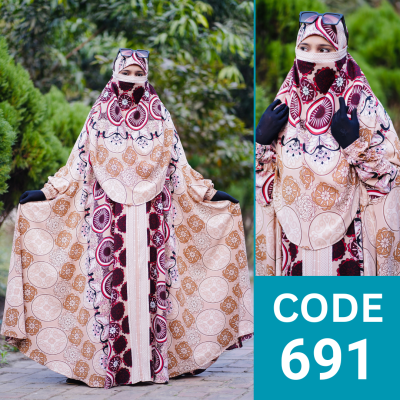 Luxary Zilbab Abaya Khimar (691)
