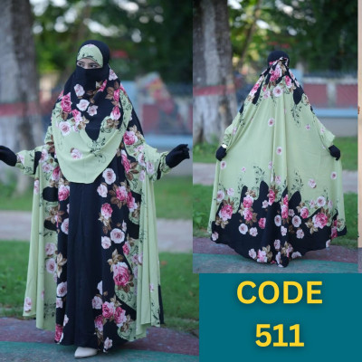 Luxary Zilbab Abaya Khimar (511)